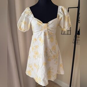 Altar’d State Yellow Floral Boho Dress XXS | Flowy Feminine | Good Condition